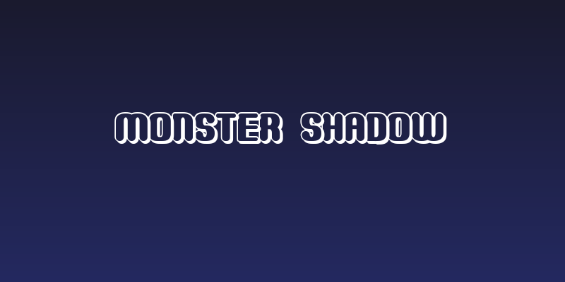 Monster Shadow Social Header