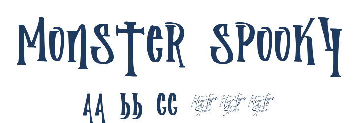 Monster Spooky Font Preview