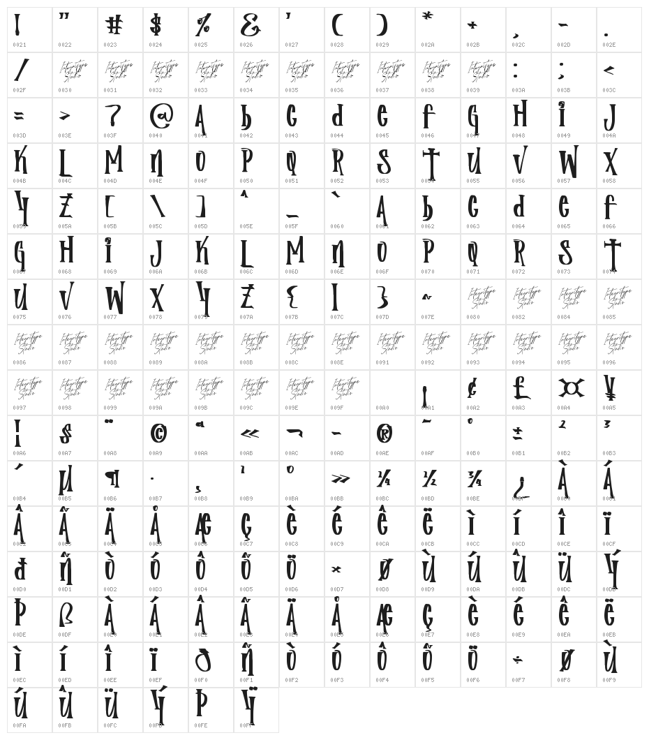 Monster Spooky Character Map