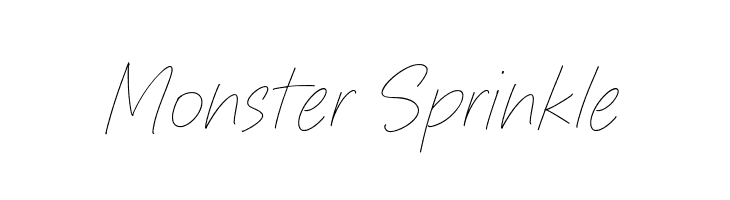 Monster Sprinkle  Frei Schriftart Herunterladen