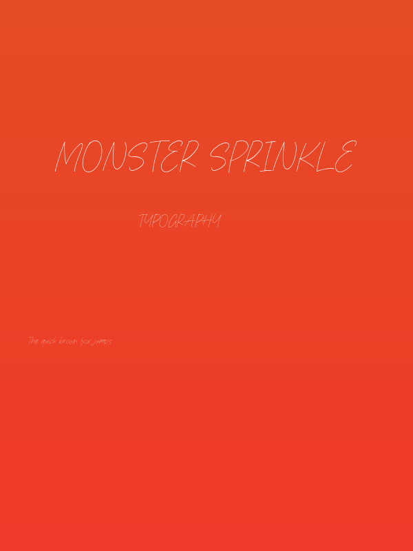 Monster Sprinkle Poster