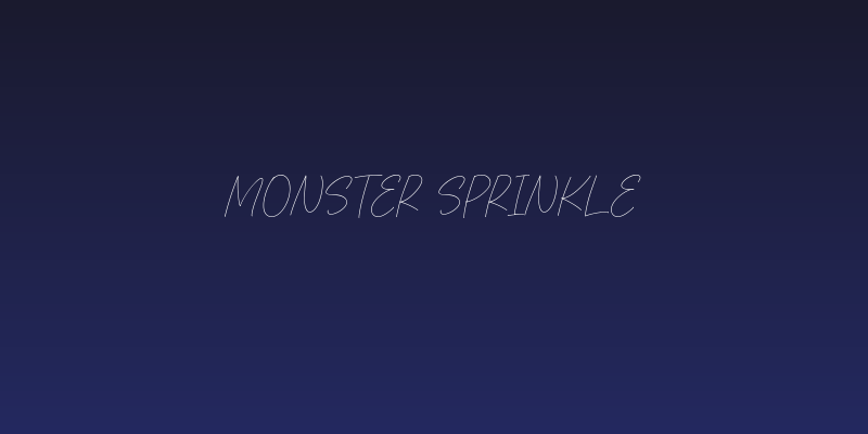 Monster Sprinkle Social Header
