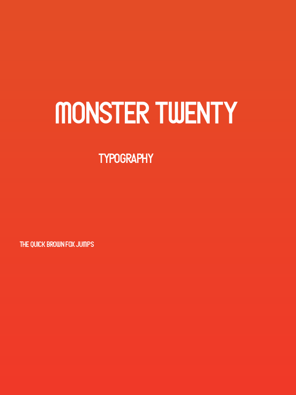 Monster Twenty Poster