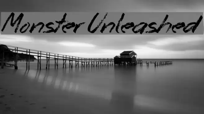 Monster Unleashed Font examples