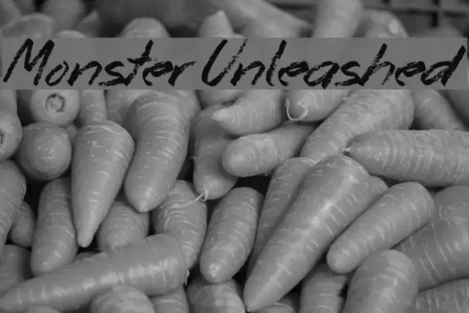 Monster Unleashed Font examples