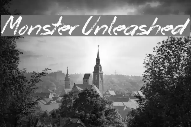 Monster Unleashed Font examples