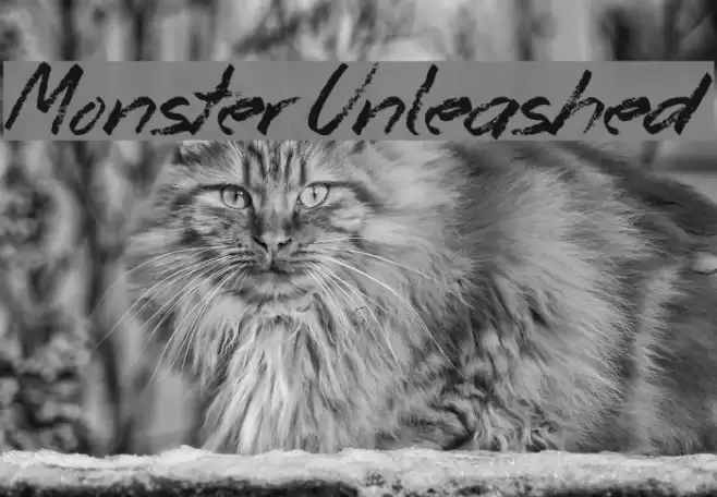 Monster Unleashed Font examples
