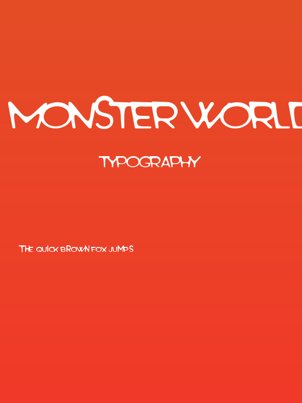 Monster World Poster