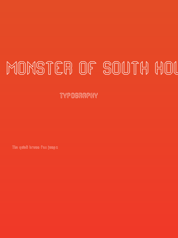 Monster oF South Hollow St Poster