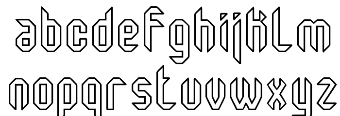 Monster oF South Hollow St Font LOWERCASE