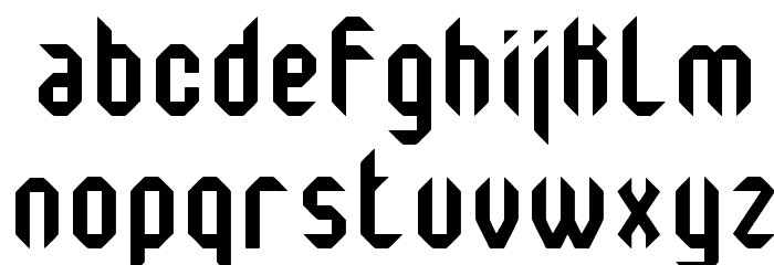 Monster oF South St Font LOWERCASE