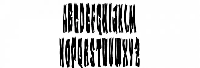 Monster of Trailer Park Font Litere mari