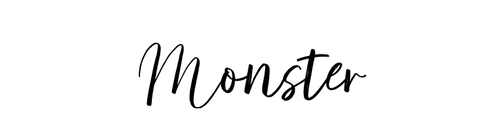 Monster  免费字体下载