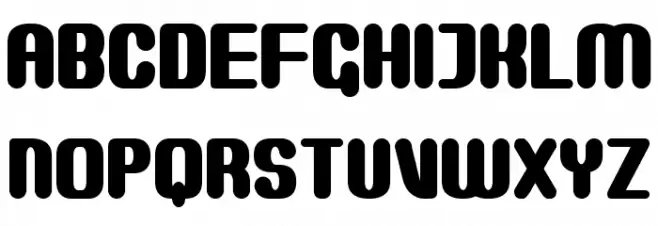 Monster Schriftart Groß