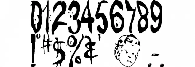 MonsterChild Font OTHER CHARS