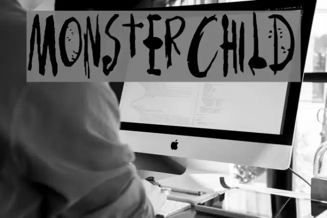 MonsterChild Font examples