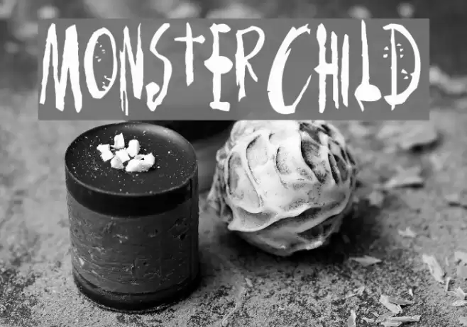 MonsterChild Font examples