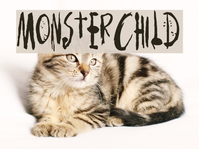 MonsterChild Font examples