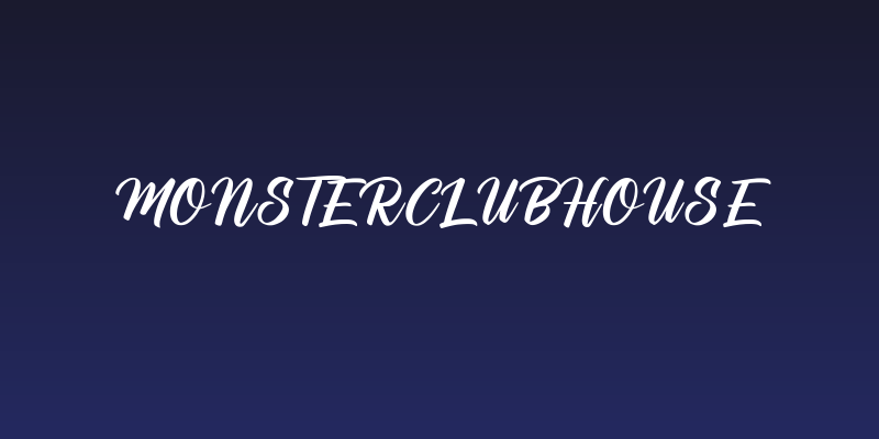 MonsterClubhouse Social Header