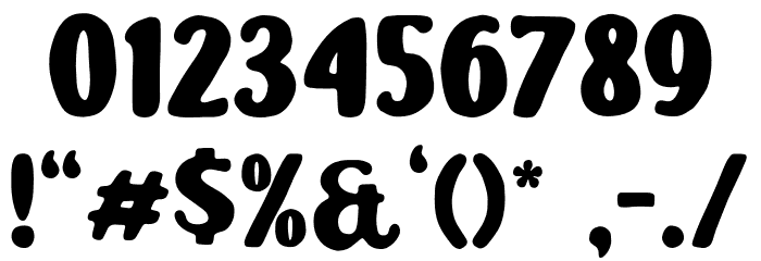 MonsterDoodlesDemo フォント その他の文字