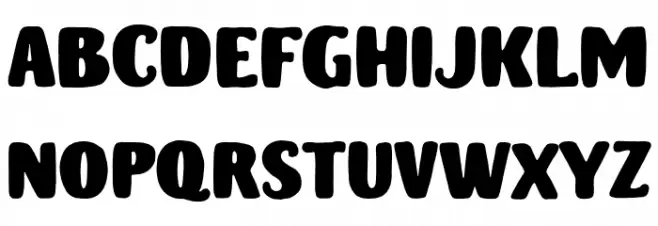 MonsterDoodlesDemo フォント 大文字