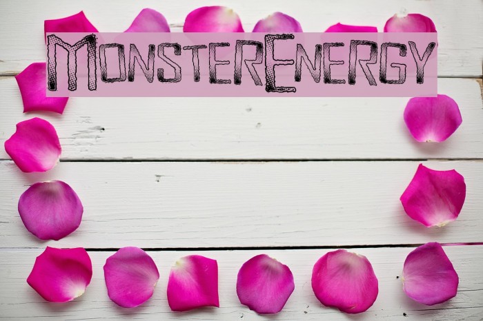 MonsterEnergy Font examples