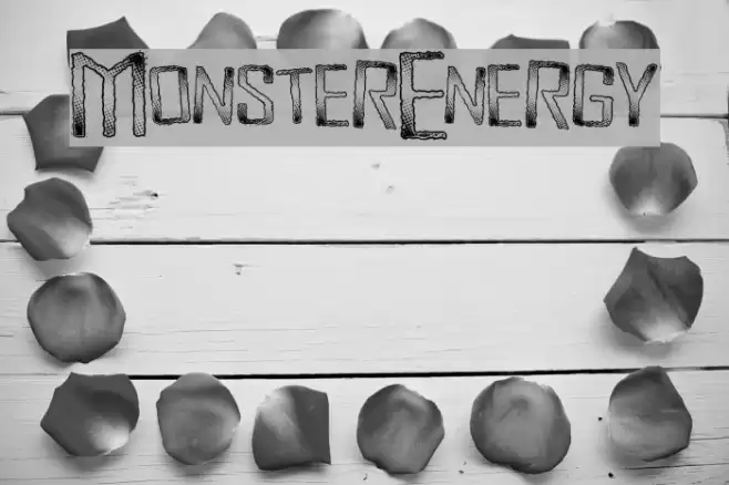 MonsterEnergy Шрифта examples