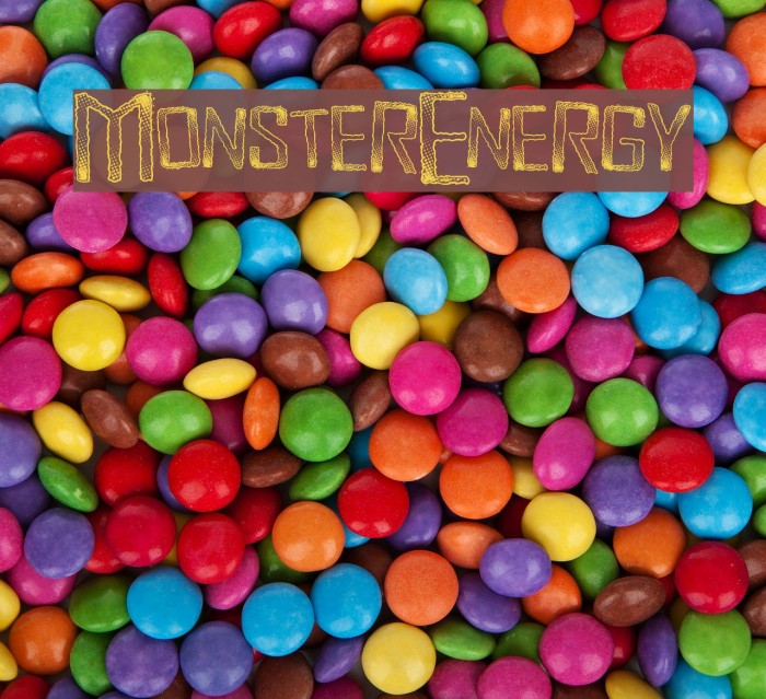 MonsterEnergy Font examples