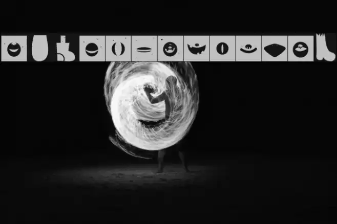 MonsterHappy Font examples