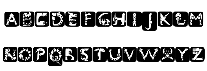 MonsterHunter Font LOWERCASE