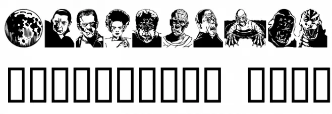 MonsterParty Font OTHER CHARS