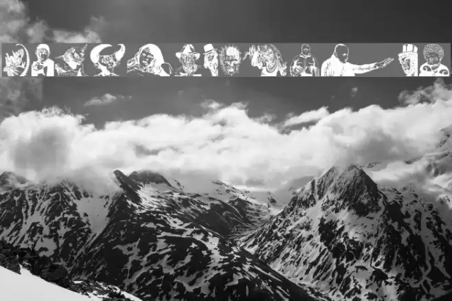 MonsterParty Font examples