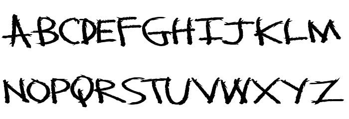 MonsterSlash Font LOWERCASE