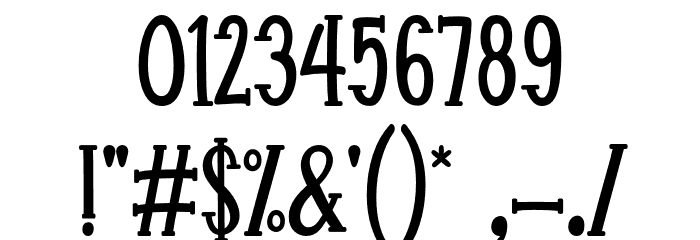 MonsterSweetness Font OTHER CHARS