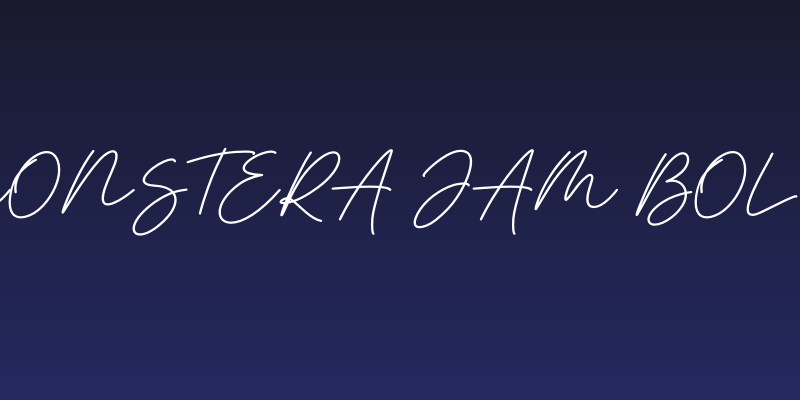 Monstera Jam Bold Social Header
