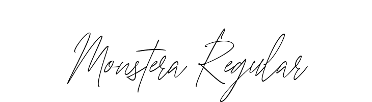 Monstera Regular  Free Fonts Download