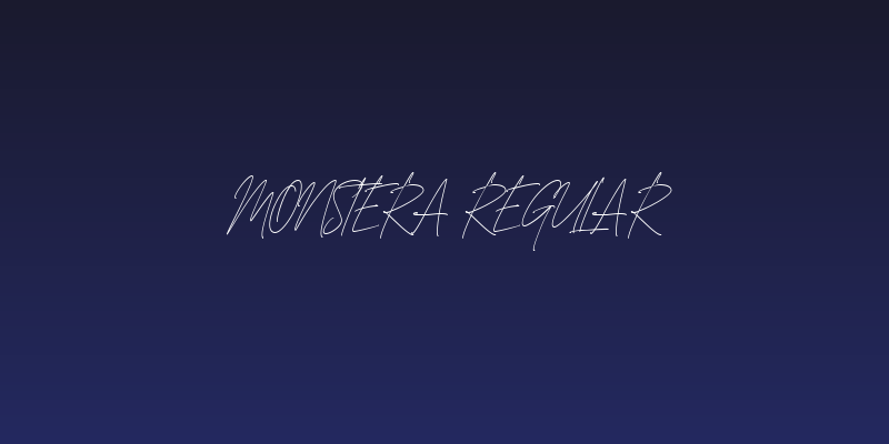Monstera Regular Social Header
