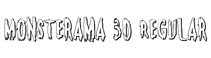Monsterama 3D Regular  لخطوط تنزيل