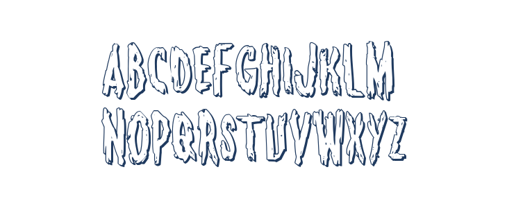 Monsterama 3D Regular Lowercase