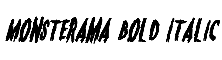 Monsterama Bold Italic  font caratteri gratis