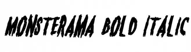 Monsterama Bold Italic 
