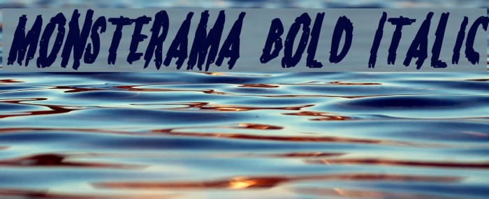 Monsterama Bold Italic Example 2