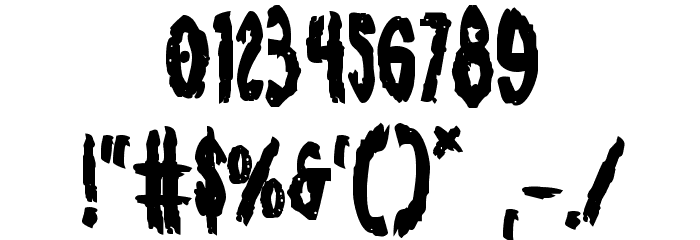 Monsterama Bold Font OTHER CHARS