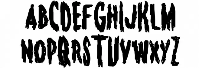 Monsterama Bold Schriftart Groß