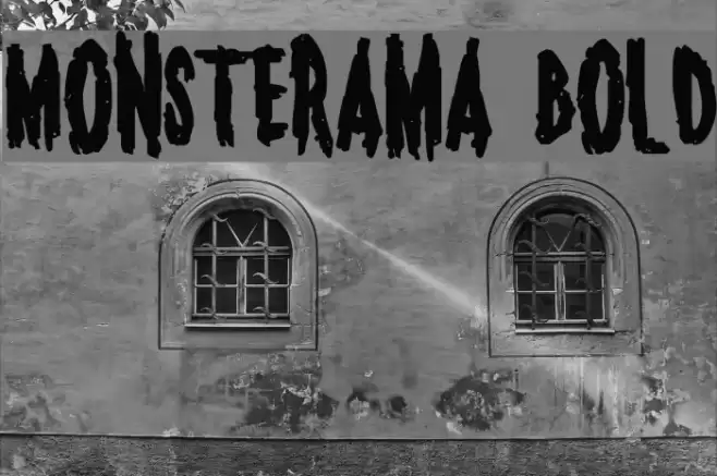 Monsterama Bold Font examples