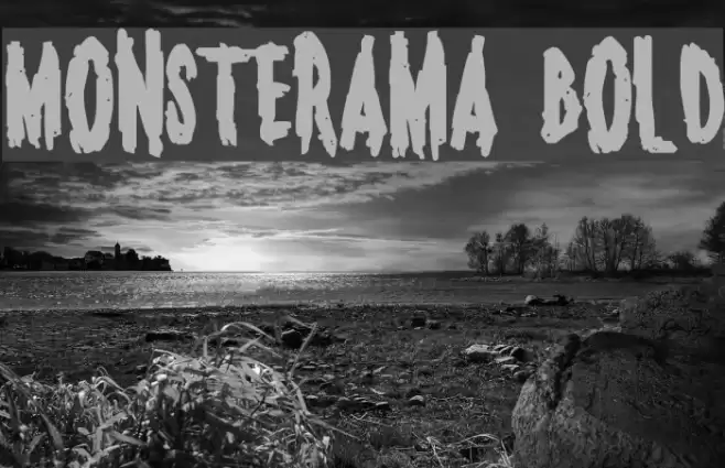 Monsterama Bold Font examples