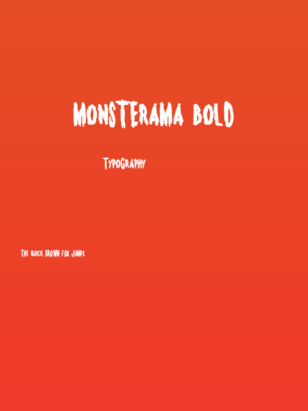 Monsterama Bold Poster