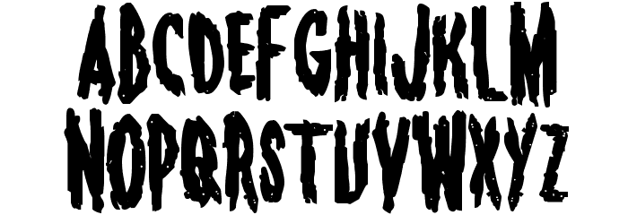 Monsterama Bold Font LOWERCASE