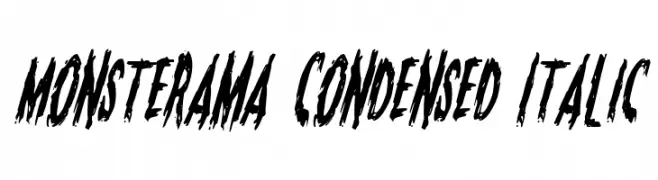 Monsterama Condensed Italic 