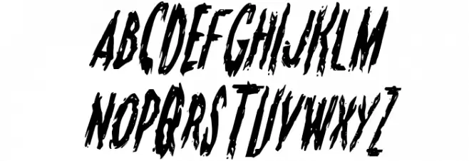 Monsterama Condensed Italic Fonte MAIÚSCULAS